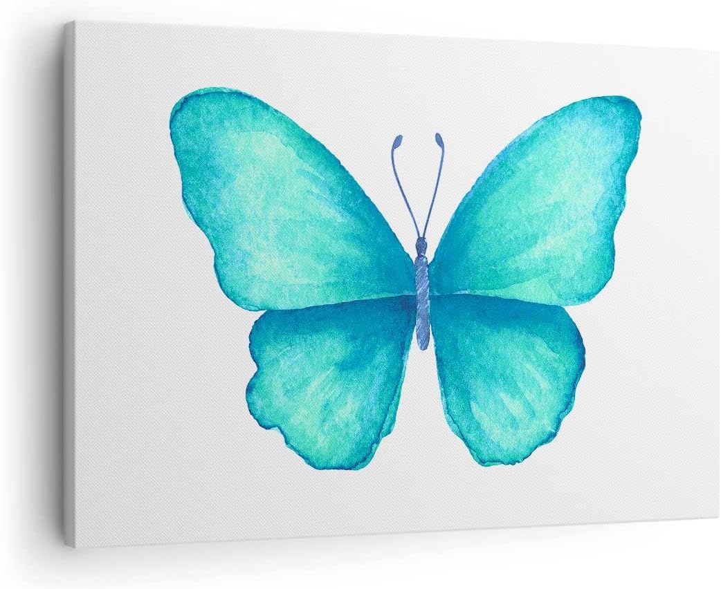 Bilder auf Leinwand Schmetterlinge Fliegen Kindheit Sommer Leinwandbild 70x50cm Wandbilder Dekoratio