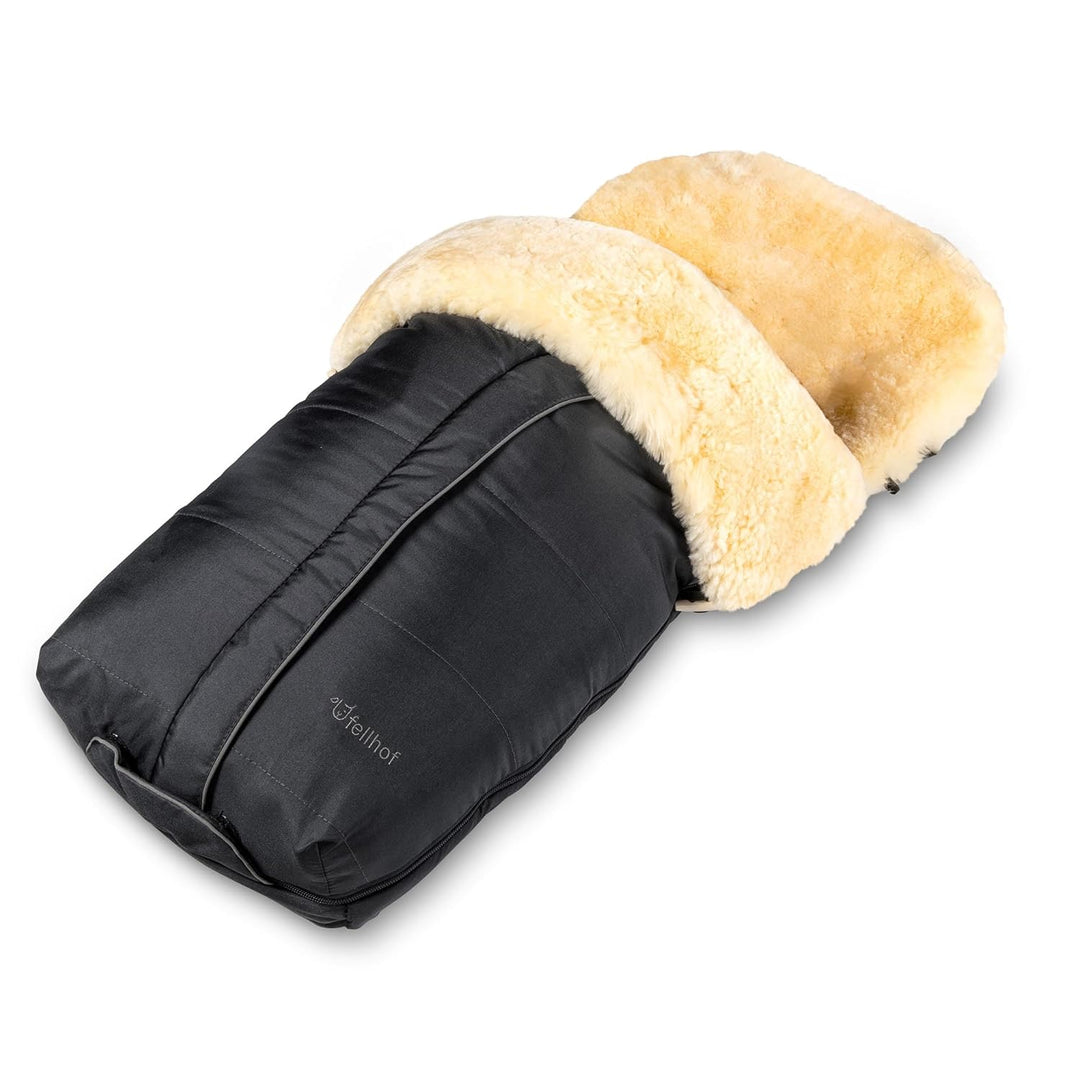 Fellhof 108303 Lammfell Fusssack Cortina, Oeko-TEX® Standard 100 Zertifiziert, 45x97 cm, Wind- und w