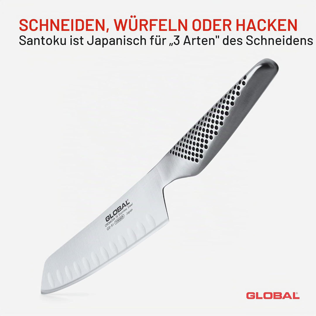 Global GS-91 Gemüsemesser mit Kullen 14 cm