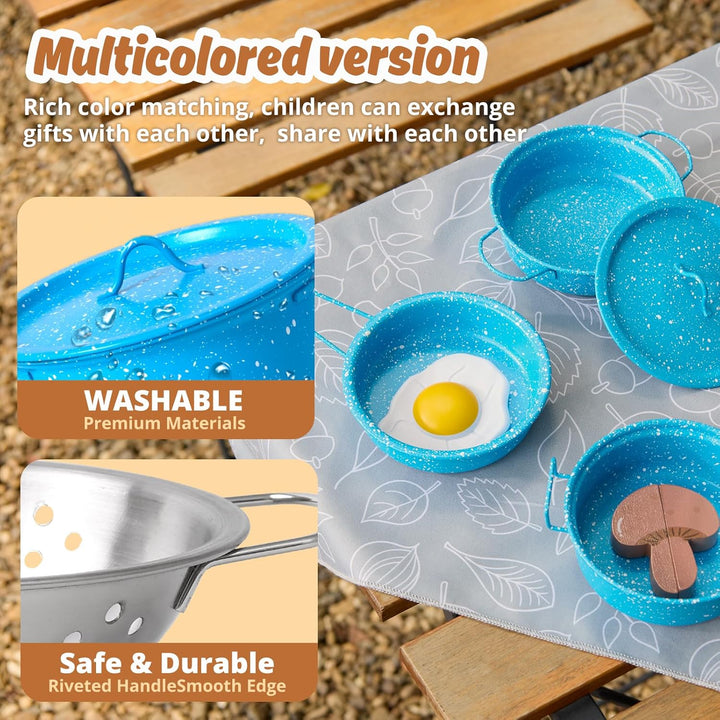 Kinder matschküche zubehör Outdoor kindergeschirr töpfe spielküche kinderküche Geschirr spieltöpfe k