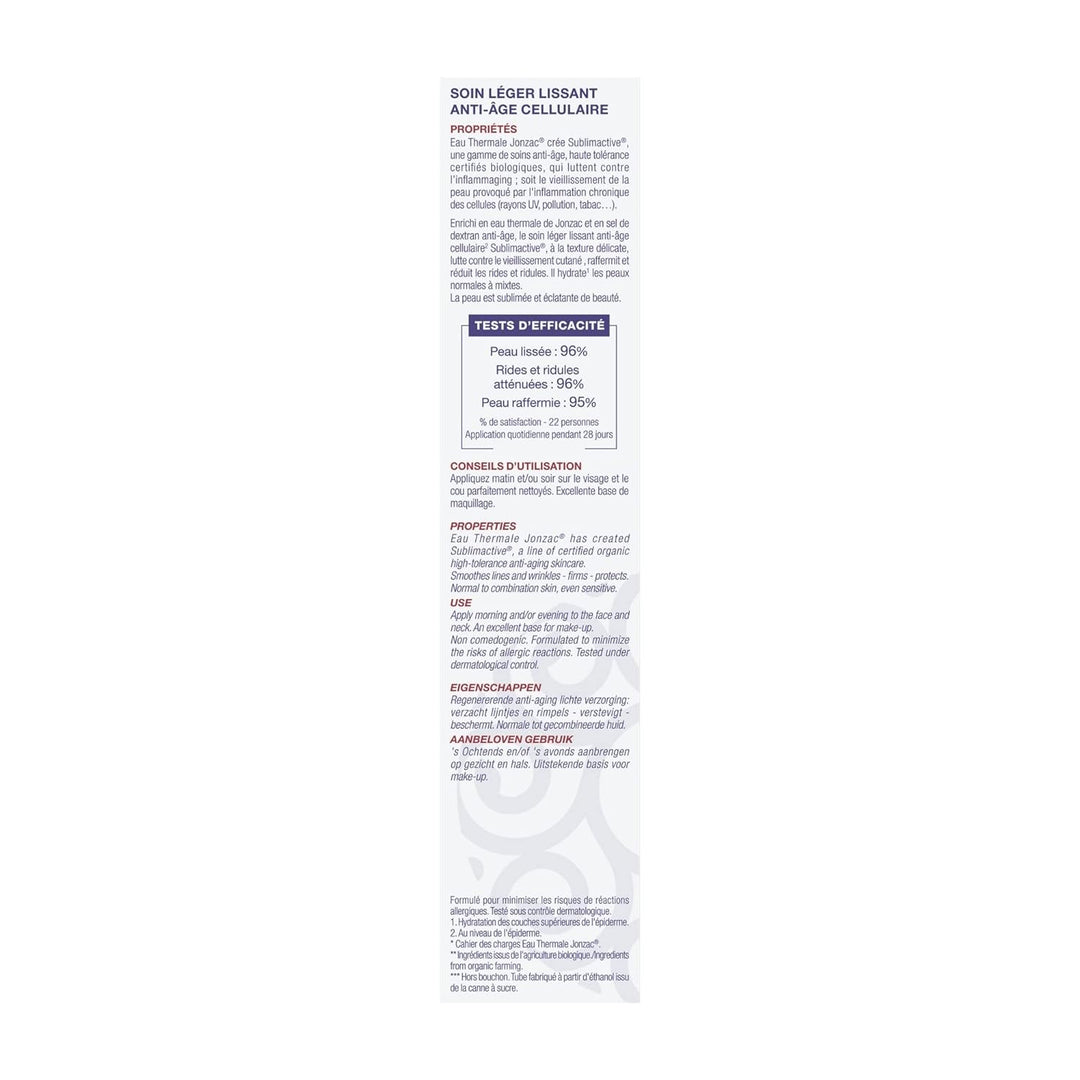 Eau Thermale Jonzac Soin Léger Jeunesse Immédiate 40 ml