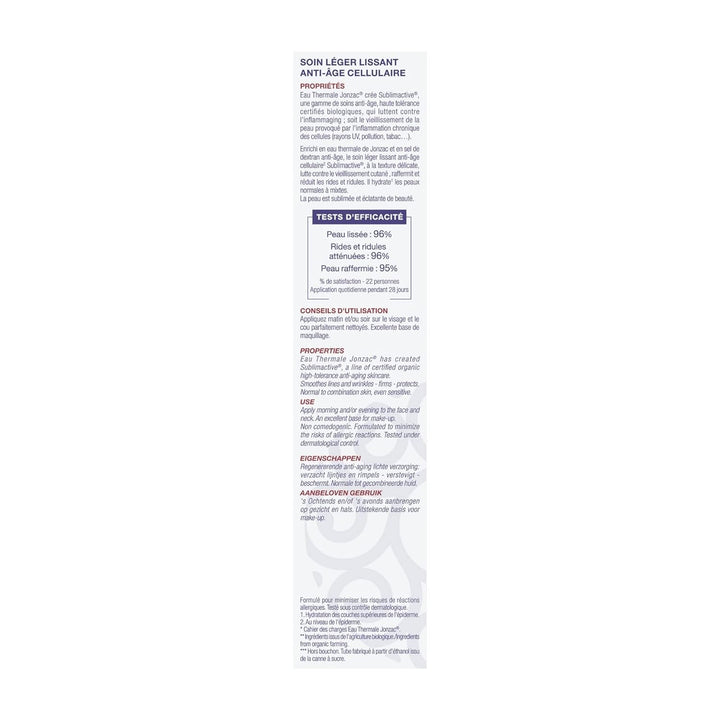 Eau Thermale Jonzac Soin Léger Jeunesse Immédiate 40 ml
