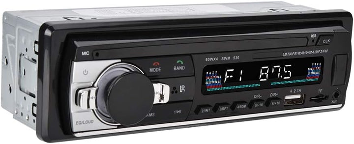 PUSOKEI Multimedia-Autoradio MP3-Player, MP3/FM/USB/AUX-Eingang Autoradio, FM-Radio, Bluetooth-Freis