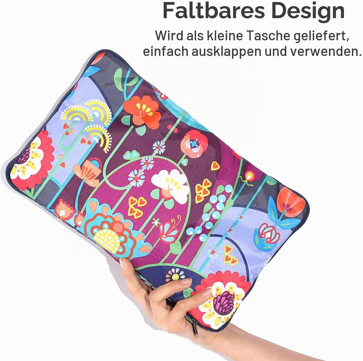 Arxus Grosse Faltbare Reisetasche Tragen Sie die Reisetasche am Wochenende über dem Gepäck mit Schul