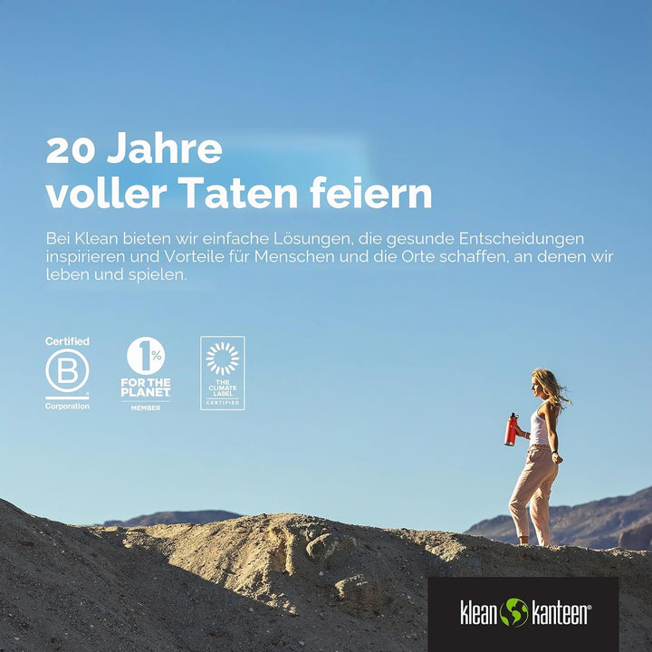 Klean Kanteen Unisex – Erwachsene Classic Schlaufenkappe, Blue Tint, One Size Einheitsgrösse Blue Ti