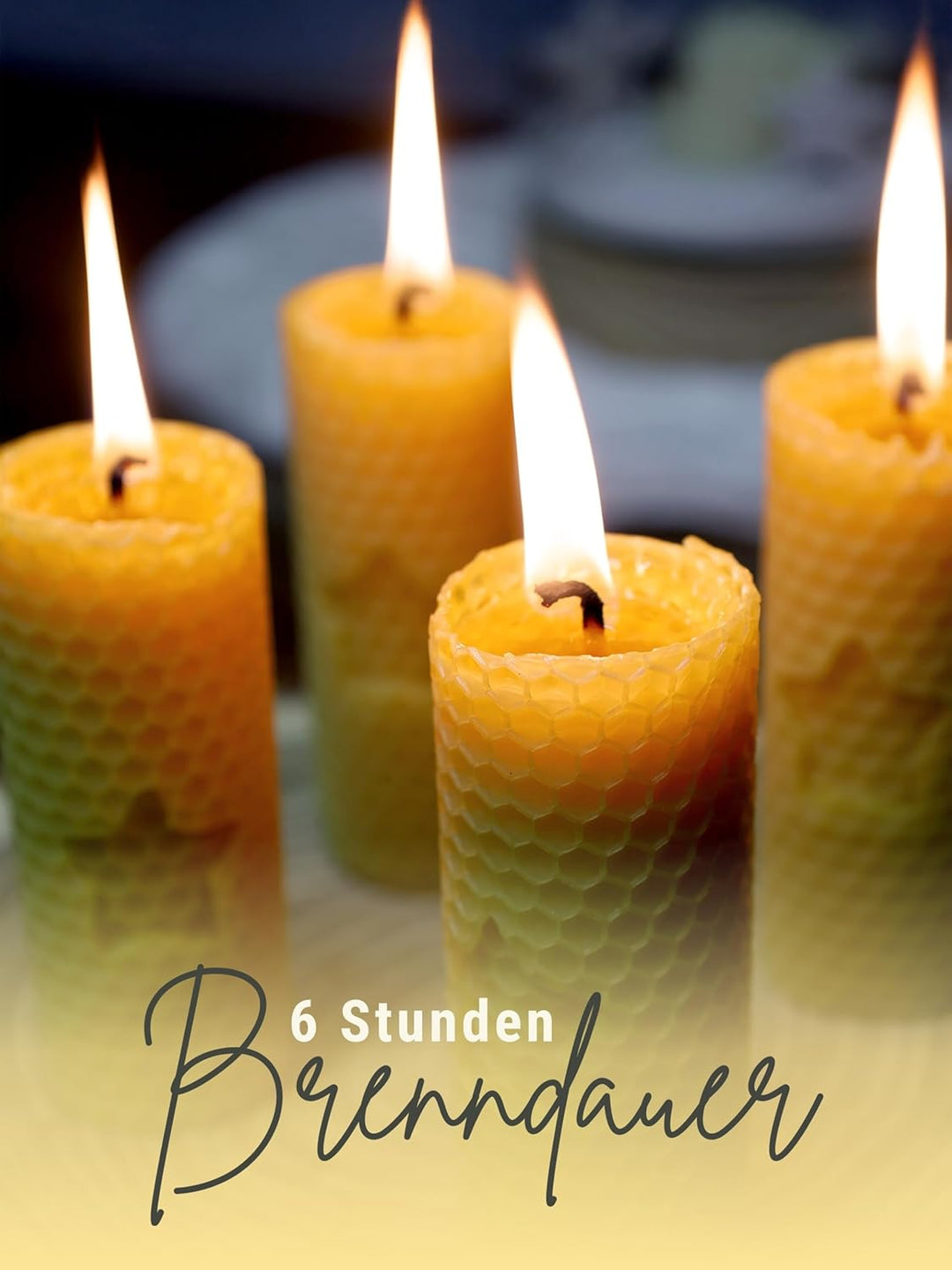 Wachsmann Stumpen Kerzen selber machen, 100% reines Bienenwachs aus Deutschland, Advent & Weihnachte