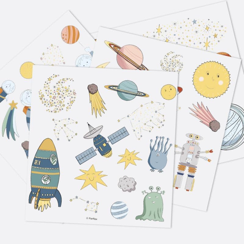 Ferflex - Lustiges magnetisches Spiel für Kinder - Im Weltraum - Auf Allen magnetischen Oberflächen