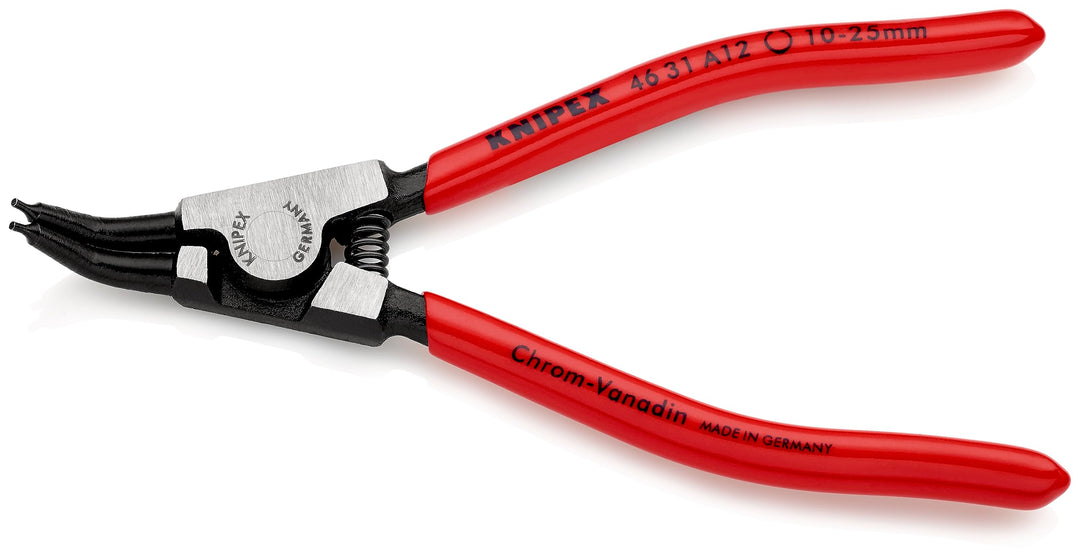 Knipex Sicherungsringzange für Aussenringe auf Wellen 45° gewinkelt schwarz atramentiert, mit Kunsts