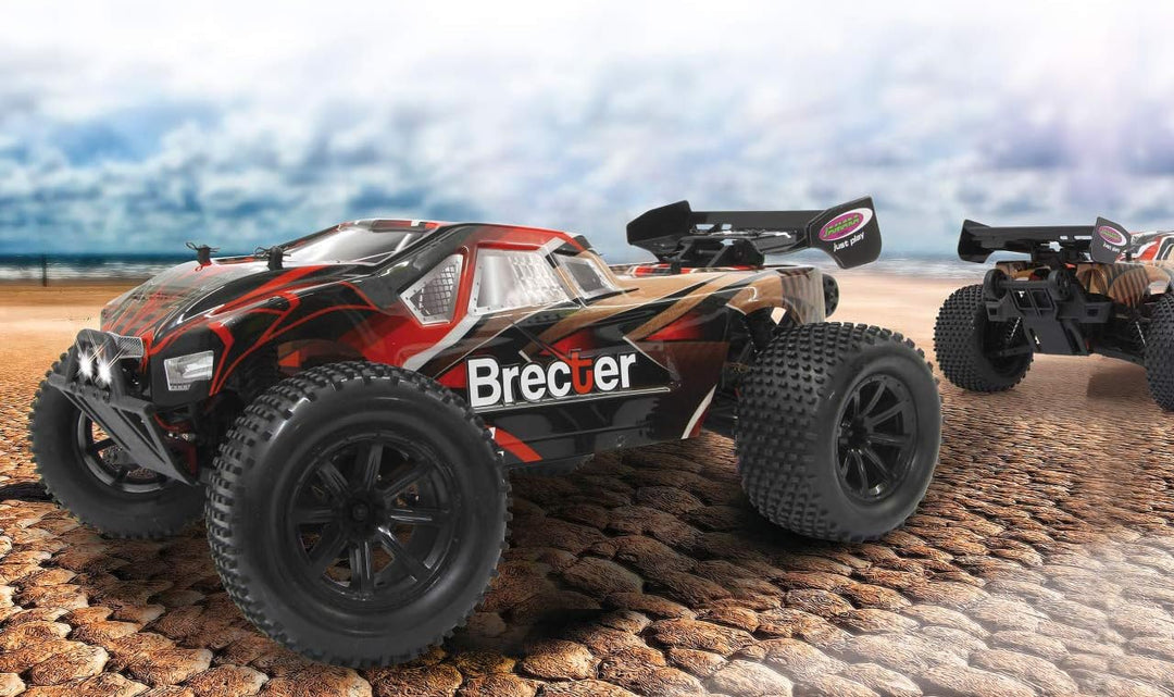 JAMARA 059740 Brecter Truggy 1:10 BL 4WD Lipo 2,4GHz LED-Brushless Motor 3200KV, Regler 60 A, Wheely