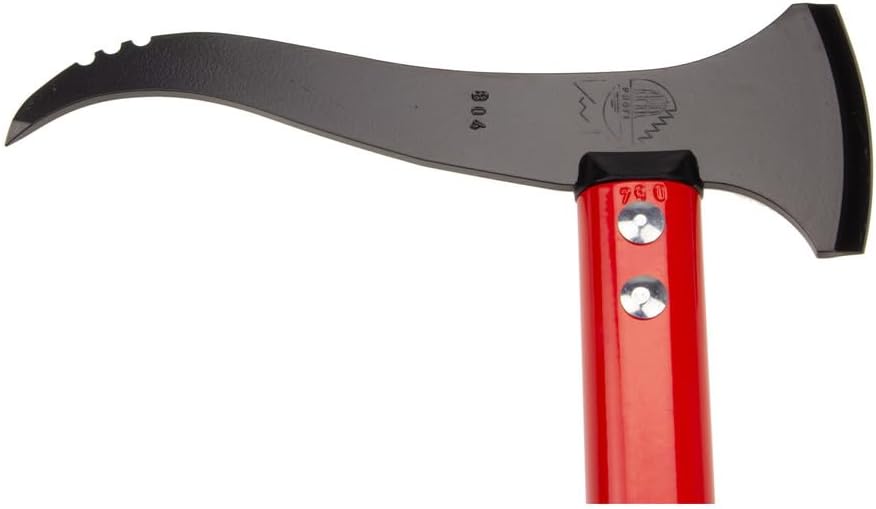 Stubai 674245 Handsappel mit Schneide/Alustiel gerade 550 mm, Schwarz/rot, 28 x 13 x 13 cm, 550 mm