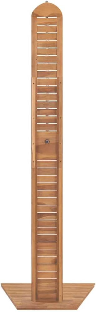 vidaXL Teak Massivholz Gartendusche Aussendusche Pooldusche Solardusche