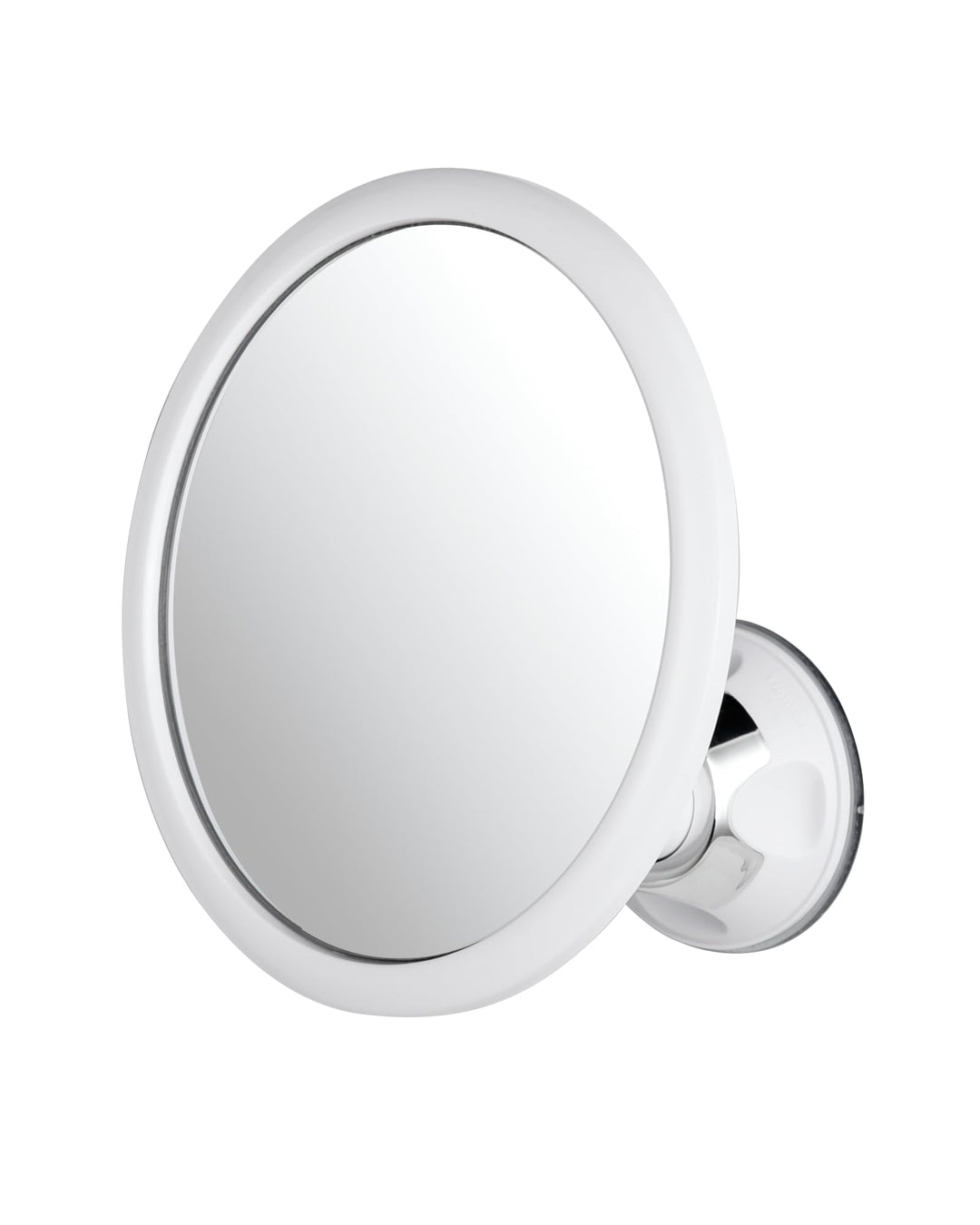 Mirrorvana Kleiner Duschspiegel antibeschlag und bruchsicher, runder Wandspiegel mit starkem 360° Sa