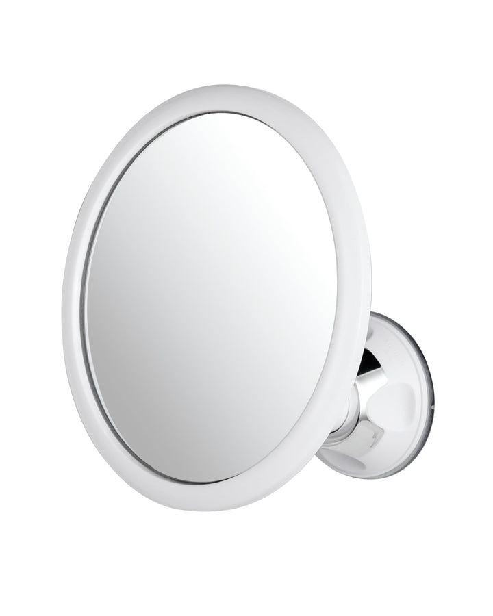Mirrorvana Kleiner Duschspiegel antibeschlag und bruchsicher, runder Wandspiegel mit starkem 360° Sa