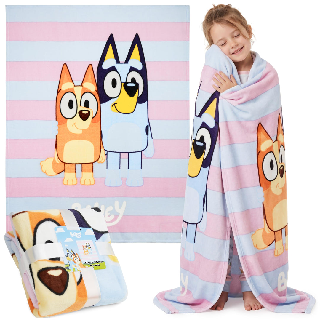 BlueY Fleece Kuscheldecke Mädchen & Jungen, Kinder Kuscheldecke Flauschig, 130x150 cm