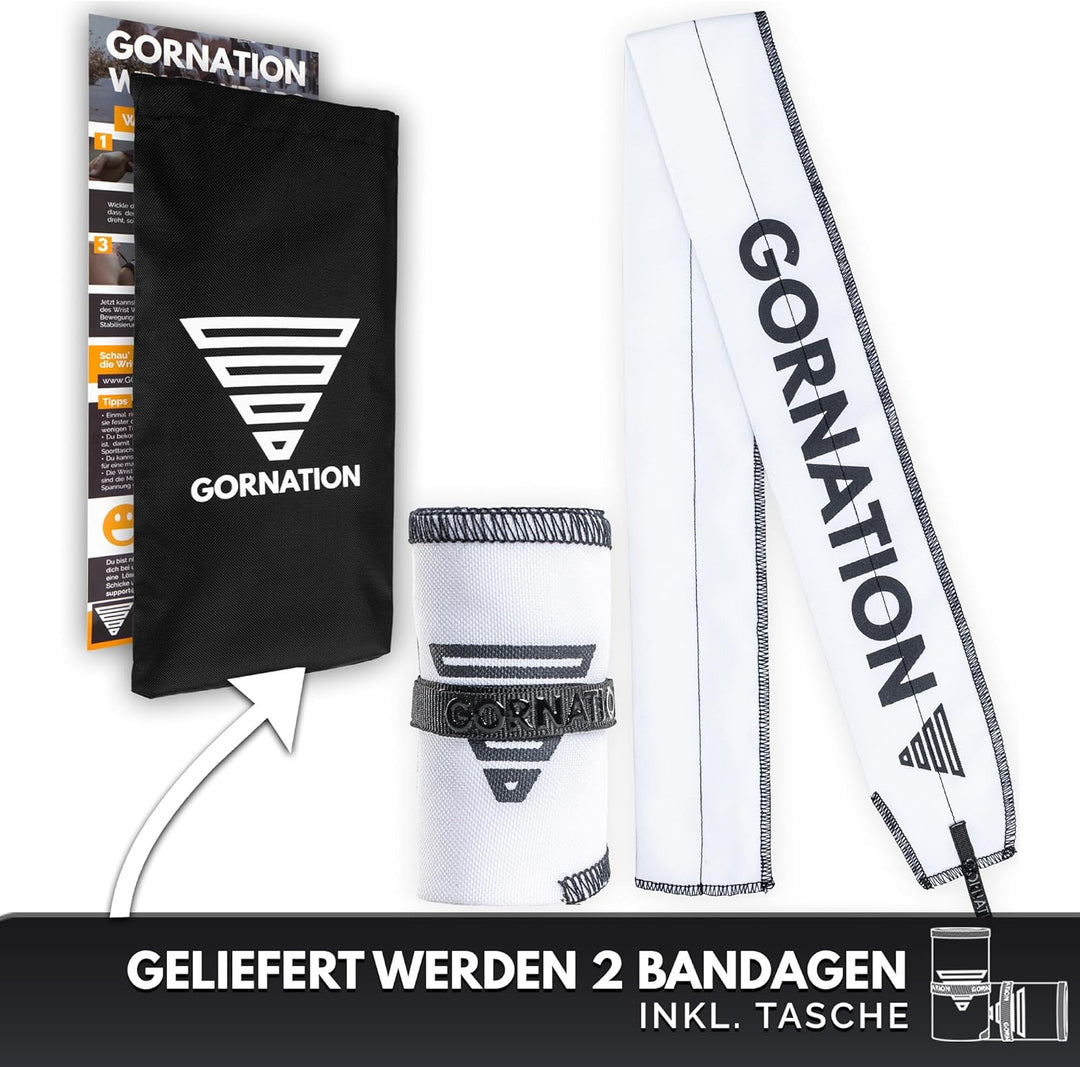 GORNATION Handgelenk-Bandagen - Performance Wrist Wraps für Fitness, Gym, Calisthenics &amp; Kraftsport