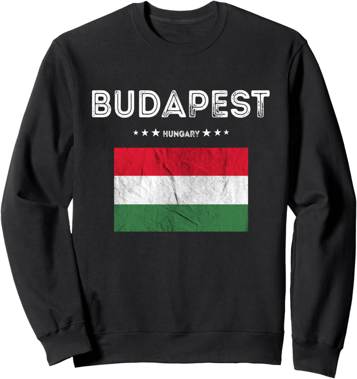 Budapest Hungary Ungarn Reise Ungarische Flagge Ungare Sweatshirt