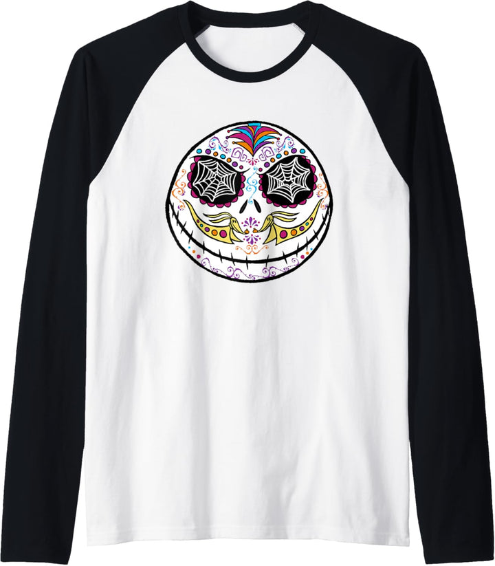 Disney The Nightmare Before Christmas Jack Sugar Skull Raglan
