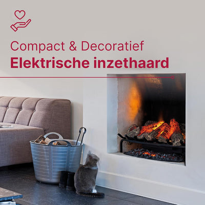 DIMPLEX Silverton Elektrokamin, Schwarz, B 68 x H 31 x T 35 cm