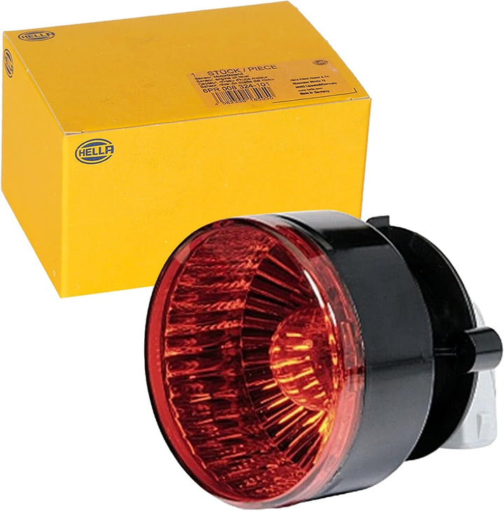 HELLA Rückleuchte - Glühlampe - 12V - Einbau/geschraubt - ECE - Lichtscheibenfarbe: rot - Stecker: A