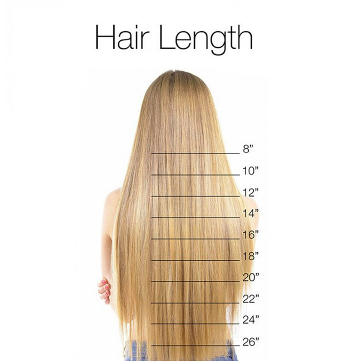 SEGO 58cm Haarteil Clip in Extensions 1 Tresse 5 Clips Haarverlängerung Human Hair wie Echthaar Glat