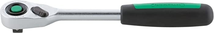 STAHLWILLE 52/16/6QR, 1/2“ Steckschlüsselsatz mit Ratsche + durchgängiger QR Sicherheitsverriegelung