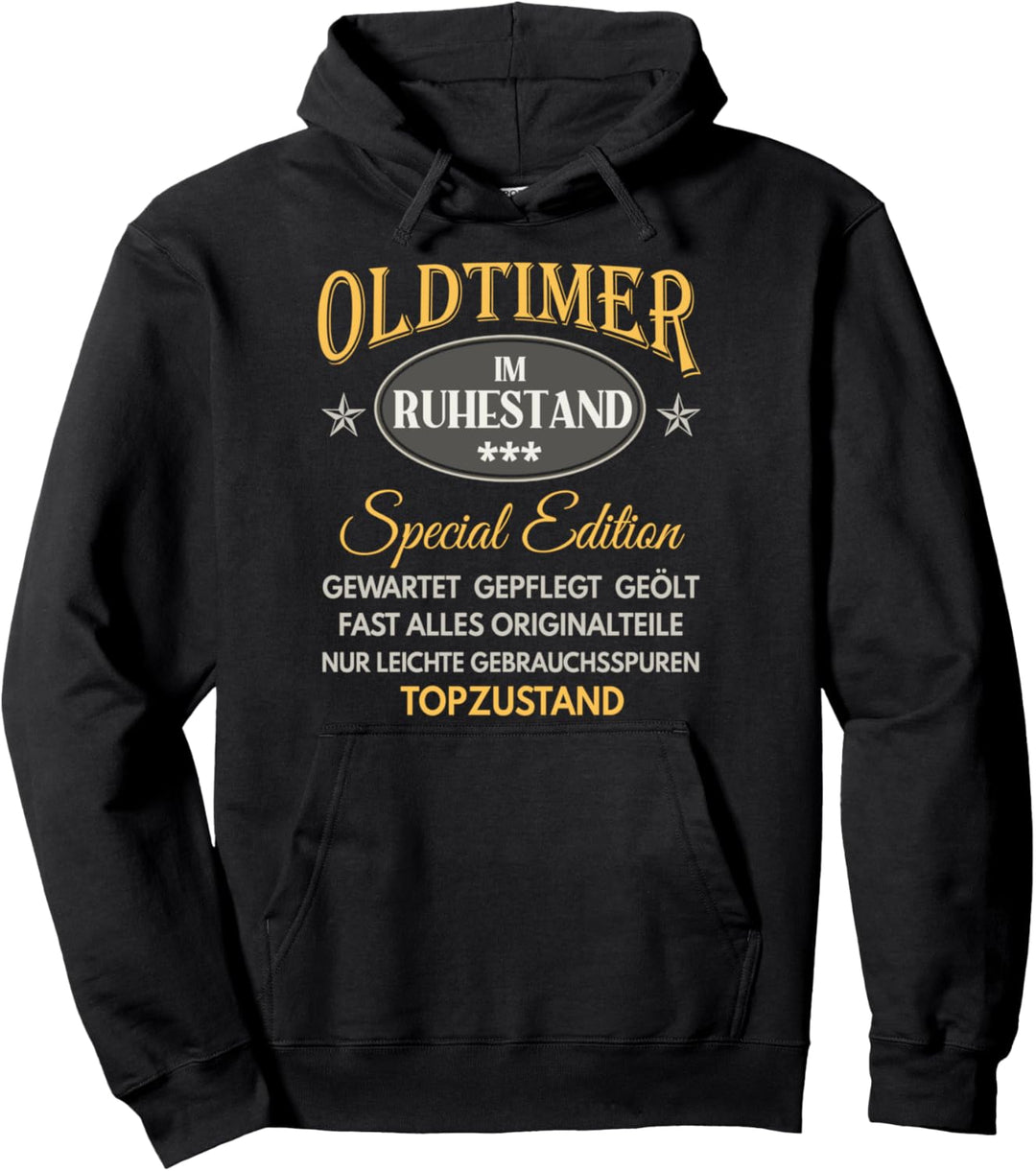 Ruhestand Rente Pensionierung Rentner Spruch Lustig Geschenk Pullover Hoodie