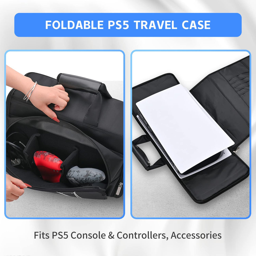 G-STORY Tasche Hartschale,Transporttasche Hartschale,Tragetasche Koffer Für PS5 Konsole,Zubehör,Cont