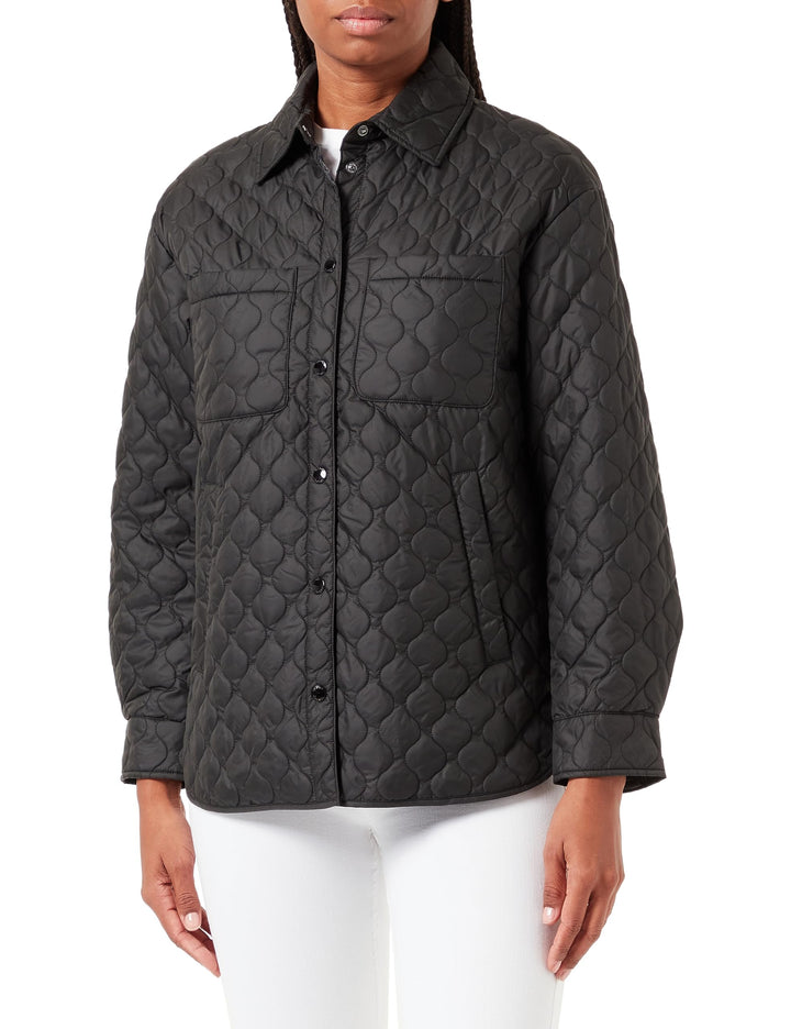 Geox Damen W Asheely Jacket 52 Schwarz, 52 Schwarz