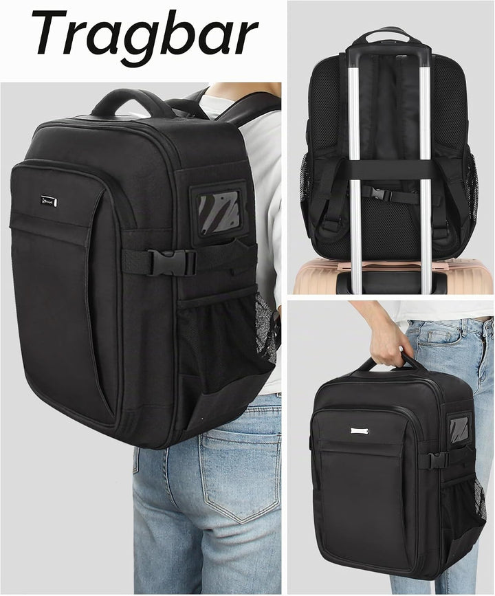 Make-up Rucksack, Profi Reise Make-up-Koffer Set für Frauen – XL Kosmetik-Organisierer mit Pinselauf