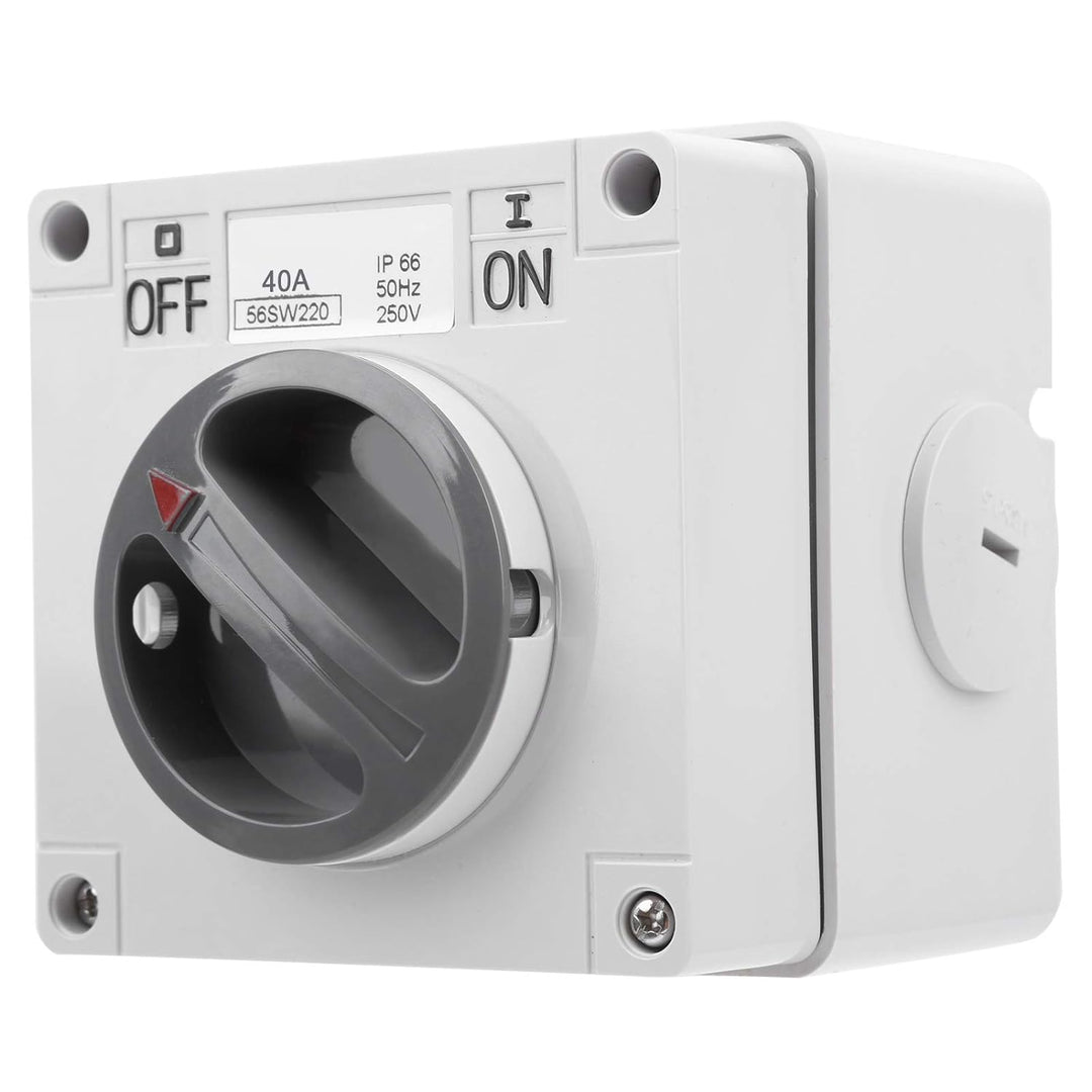 IP66 Wasserdichter Schalter 250V 2 Positionen Drehwahlschalter Staubdichter Ein Aus Schalter für den