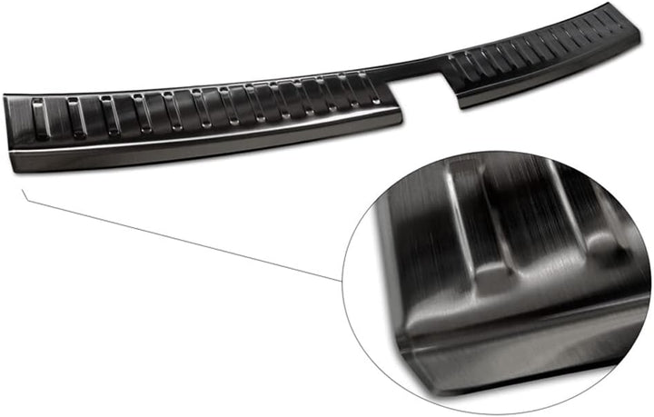 Avisa Schwarz Edelstahl Innere Heckstossstangenschutz kompatibel mit Skoda Kodiaq 2017-2021 & Faceli