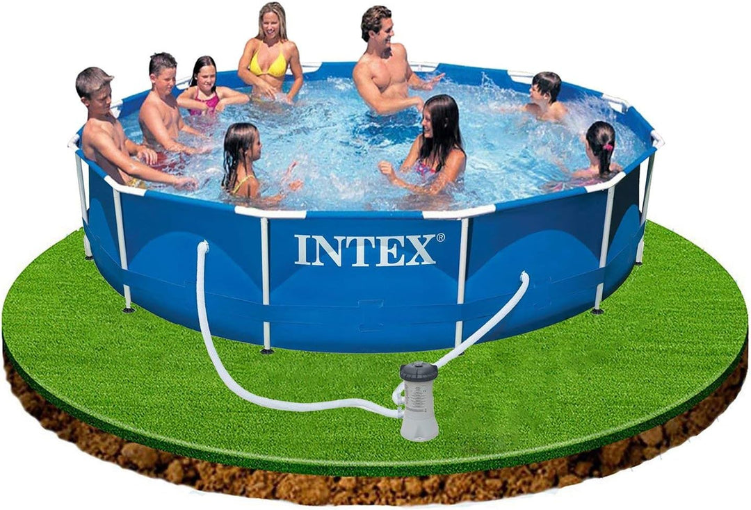 Intex – Swimming-Pool mit Metallrahmen (Intex 56996FR) [Italienische Version]. 366 x 76 cm, 366 x 76
