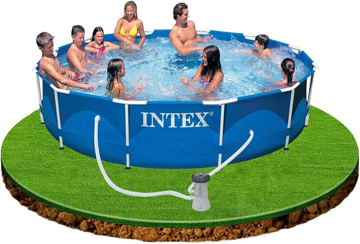 Intex – Swimming-Pool mit Metallrahmen (Intex 56996FR) [Italienische Version]. 366 x 76 cm, 366 x 76