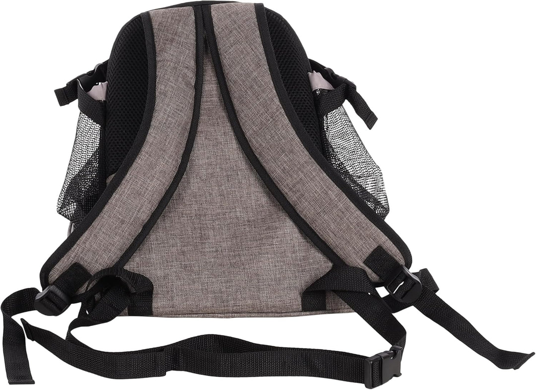 Hundetasche - Bauchtrage Xanty Taupe – 29x23x38cm – Polyester – Öffnung Kordel – Reflektoren – Boden