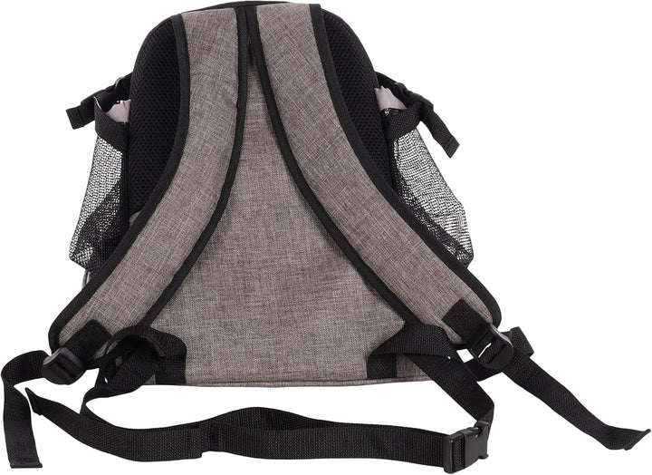 Hundetasche - Bauchtrage Xanty Taupe – 29x23x38cm – Polyester – Öffnung Kordel – Reflektoren – Boden