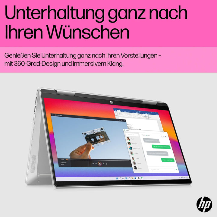 HP Pavilion x360 2-in-1 Convertible Laptop | Intel Core i7-1355U | 14 Inch FDH Touchscreen | 16 GB D