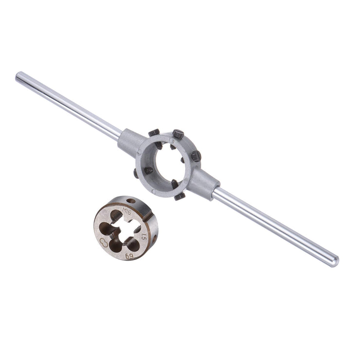 Gewindeschneider mit Schneideisenhalter Set, M16x1.5 Gewindeschneideisen & Passendes 38mm Aussendurc