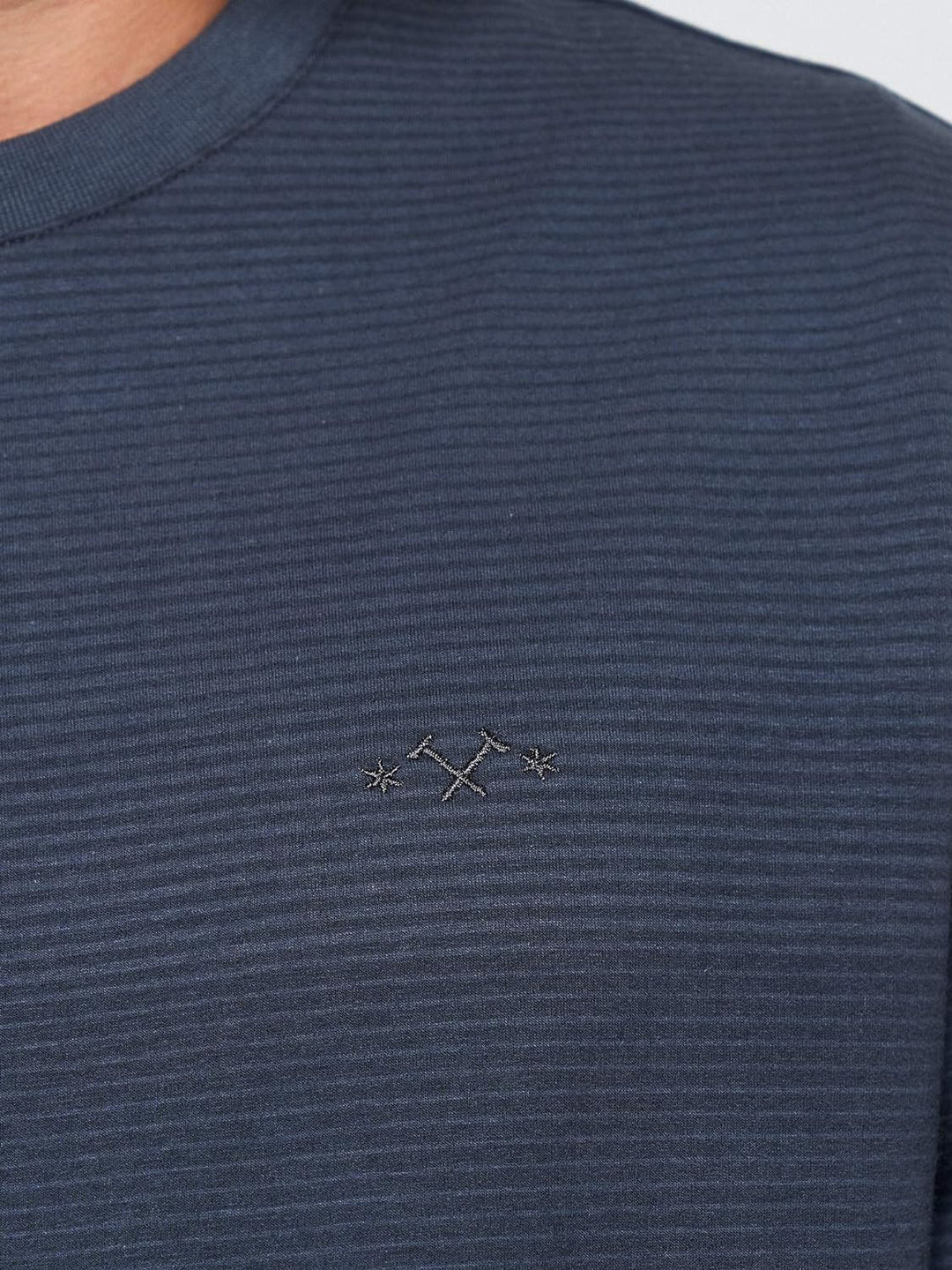 mazine Herren Ludlow Striped Sweater - deep Ocean - M