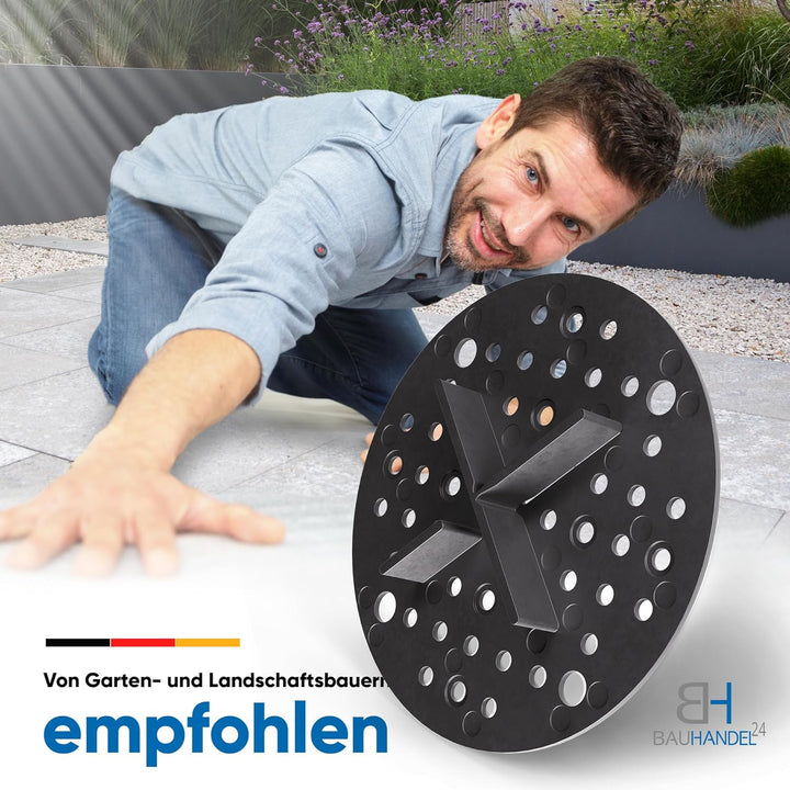 Bauhandel24 Fugenkreuze 5mm für Terrassenplatten Plattenlager Auflage Pads mit Teller Aussenbereich
