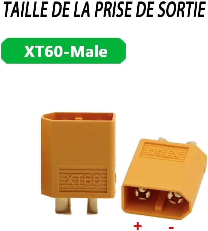 QDD 50,4 V 8 A Lithium-Ladegerät mit Kühlsystem für 12S 44,4 V Lithium-Batterie DC XT60 Stecker