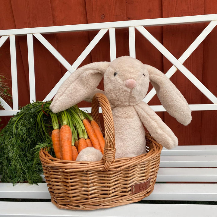 UNUS Kinder-Einkaufskorb Weidenkorb für den Kaufladen Picknickkorb Osterkorb braun Braun klein, Brau