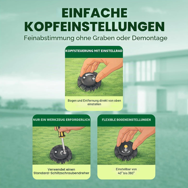 Rain Bird Rotor Heads 5000 Rotorsprinklerköpfe, 4 Stück 4 inch, 4 inch