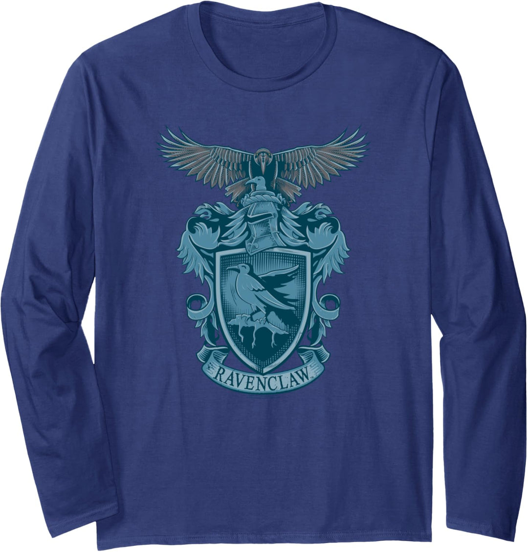 Harry Potter Ravenclaw Raven Crest Langarmshirt
