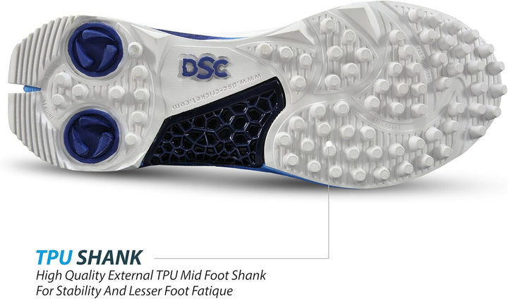 DSC Jaffa 22 Cricketschuhe für Jungen und Herren, leicht und geprägtes Design 40 EU White Orange, 40