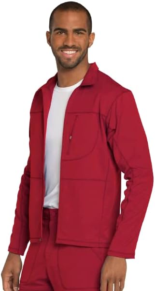 Dickies Dynamix DK310 Herren-Schlupfkasack, mit Reissverschluss vorne 5XL Rot, 5XL Rot