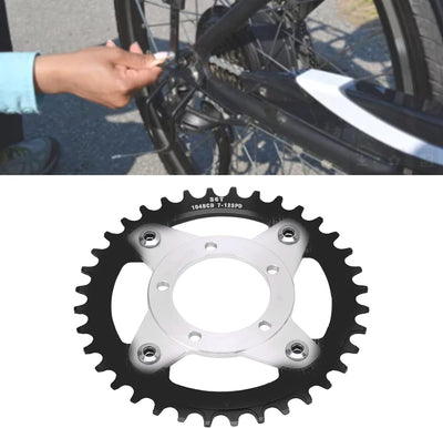 Kettenblatt und Adapter für Elektrofahrräder, 36 Zähne, 104 BCD-Motor, Kettenblatt mit Mittlerem Ant