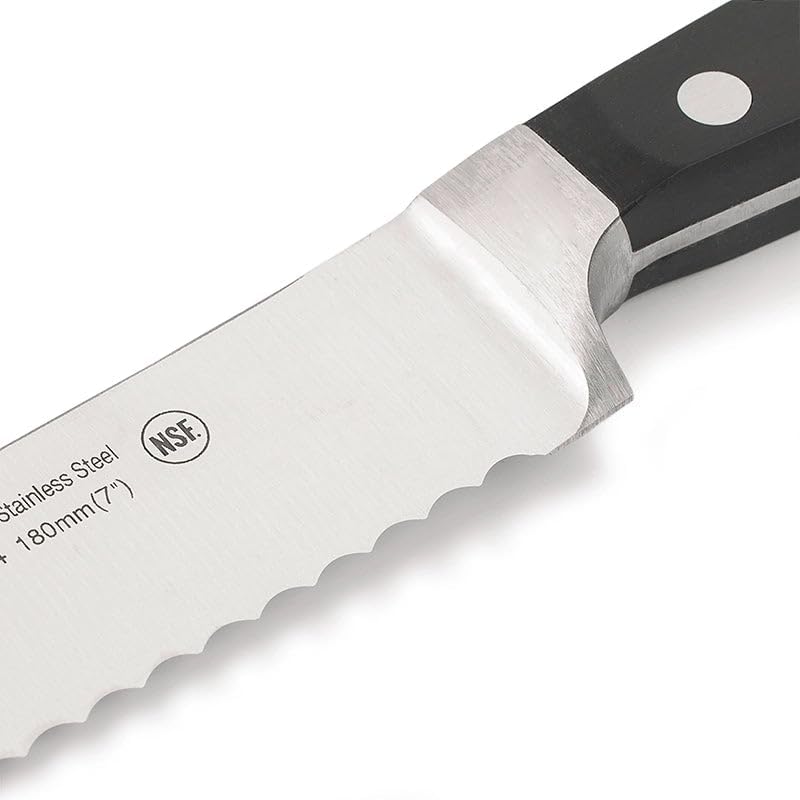 Arcos 256400 Serie Clasica - Brotmesser - Klinge aus Nitrum geschmiedetem Edelstahl 180 mm - HandGri