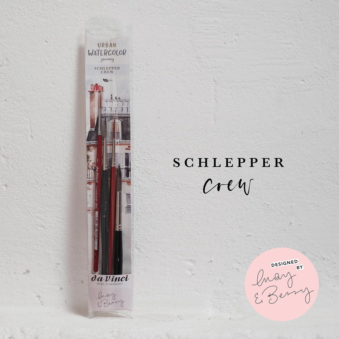Da Vinci Urban Watercolor Journey Schlepperpinsel-Set 5602 Mehfarbig 1-8