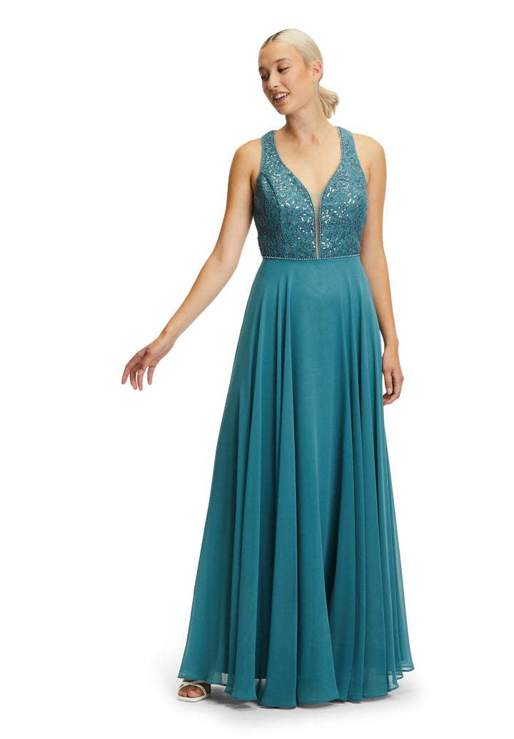 Vera Mont Damen Kleid 34 Smoky Teal, 34 Smoky Teal