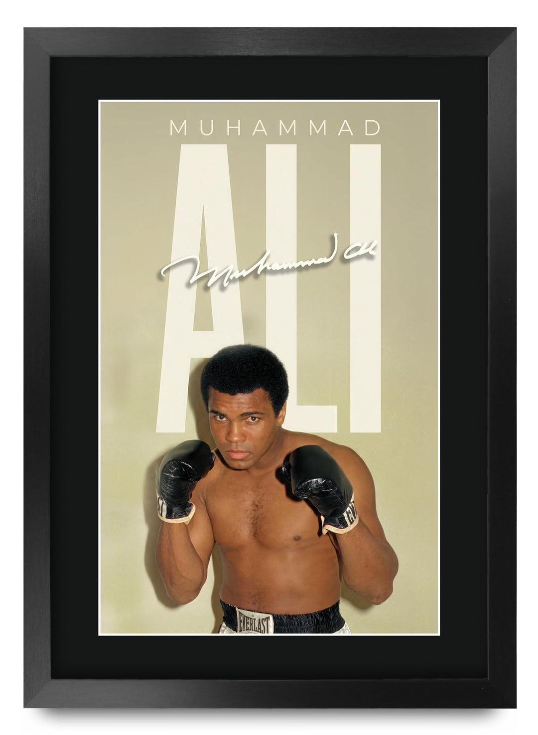 HWC Trading Muhammad Ali Boxing Geschenke Gedruckter Signierter Autogramm Poster für Fans von Boxspo